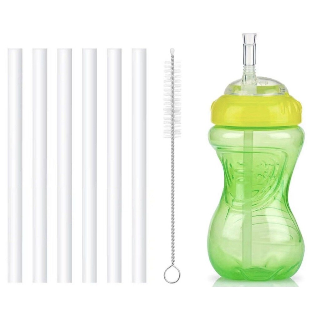 Reusable Replacement Straws Compatible w Nuby No-Spill Sippy Cup Flex Straws-10
